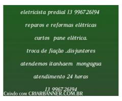 EELETRICISTA MONGAGUA 13 996726194  ITANHAEM