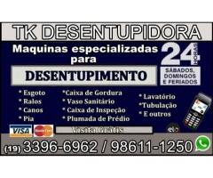 Desentupidora no Jardim Carlos Lourenço em Campinas (19) 98611-1250