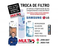 Troca de filtro assistência Técnica