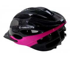 Capacete Mtb Absolute Nero Com Led Pto/pink Rosa