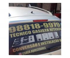 MANUTENÇÃO AQUECEDOR 98818-9979 OU 98711-0835 BOMBEIRO GASISTA