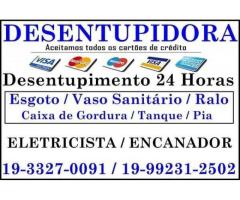 Desentupidora em Campinas 33270091 Desentupidora em Campinas 24 Horas, Desentupimento em Campinas