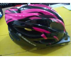 Capacete Absolute Nero Para Ciclista, Com Led Pto/pink Rosa