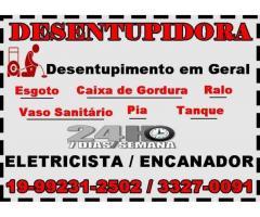 Desentupidora 19-992312502 no Parque Prado em Campinas