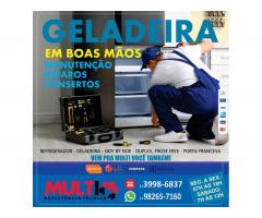 Serviços técnicos para refrigerador side by side e troca de filtro