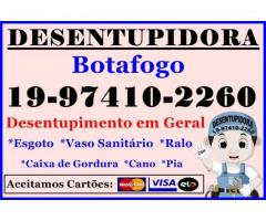 Desentupidora no Botafogo em Campinas 19-974102260 Desentupimento de Caixa de Gordura