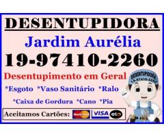 Desentupidora no Jardim Aurélia em Campinas 19-974102260 Desentupidora 24 Horas