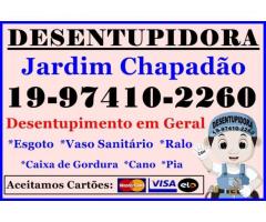 Desentupidora no Jardim Chapadão em Campinas 19-974102260 Desentupidora de Vaso Sanitário