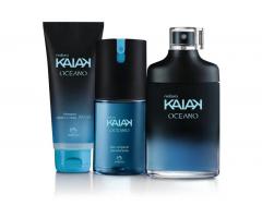 Kit Perfume Colônia Natura Kaiak Oceano 100ml - Original - Com 3 Itens