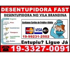 Desentupidora no Vila Brandina em Campinas 19-992312502 Desentupimento em Geral