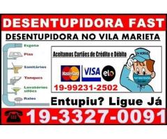 Desentupidora no Vila Marieta em Campinas 19-992312502 Desentupidora de Esgoto em Campinas