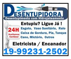 Desentupidora em Campinas 19-992312502 Desentupidora Campinas 24 Horas