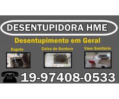 Desentupidora em Campinas 19-97408-0533 Desentupidora HME em Campinas