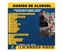 Marido de Aluguel e Desentupidor 98229-6909 no Jardim Nova Europa em Hortolândia