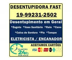 19-992312502 Desentupidora em Jardim Aurélia em Campinas, Desentupidor em Campinas