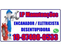 Encanador, Eletricista, Desentupidora 19-97408-0533 em Mansões Santo Antonio em Campinas