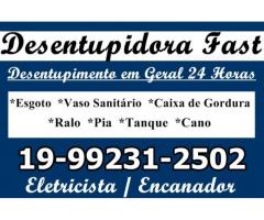 Desentupidora no Bosque em Campinas 19-992312502 Desentupidor em Campinas