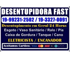 Desentupidora no Jardim Roseira em Campinas 19-992312502 Desentupidor de Esgoto em Campinas