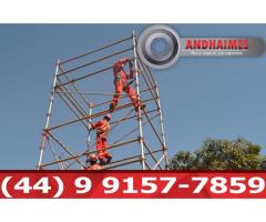 andaimes industriais Sinop MT, andaimes tubo roll tipo rohr Snop MT, multidirecional