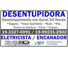 Desentupidora em Campinas 19-992312502 Desentupidora Parque Prado em Campinas