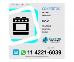 Reparos técnicos para forno, fogão e cooktop no Sumarezinho