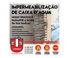 Impermeabilização de Caixa D'Água na região Ilha do Governador