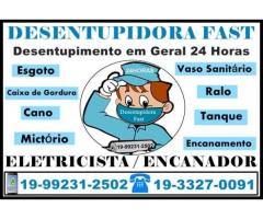 Desentupidora Jardim Santa Rosa em Campinas (19) 99231-2502 Desentupidora de Cano