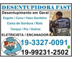 Desentupidora Vila Pompéia em Campinas (19) 99231-2502 Desentupidor em Campinas