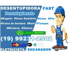 Fast Desentupidora 19-99231-2502 Desentupidora em Jardim Aurélia em Campinas