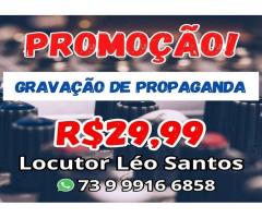 Léo Santos Locutor: vinhetas gravação de propagandas