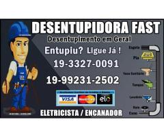 Desentupidora no Botafogo em Campinas 19-33270091 Desentupidora em Campinas Fast