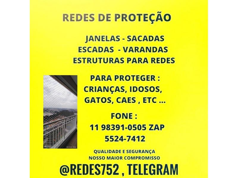 Redes de Proteção na Rua José Arzão 73, Vila Andrade, (11) 98391-0505 whats