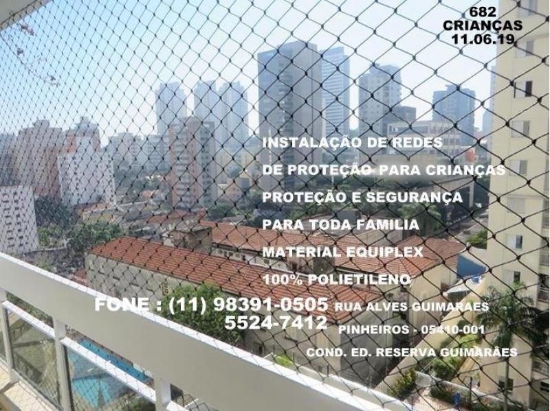 Telas de Proteção em Pinheiros, Rua Alves Guimarães, (11) 98391-0505 whats