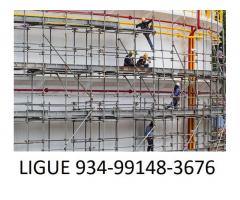 Empresa de locação montagem andaimes tubo roll rohr Catalão GO, Itumbiara GO