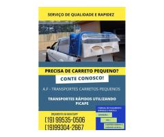 Fretes Pequenos + Rápidos / Preços Acessível Campinas