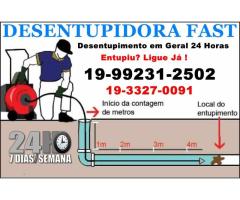 Desentupidora Swiss Park Campinas 19-99231-2502 Desentope Cano.