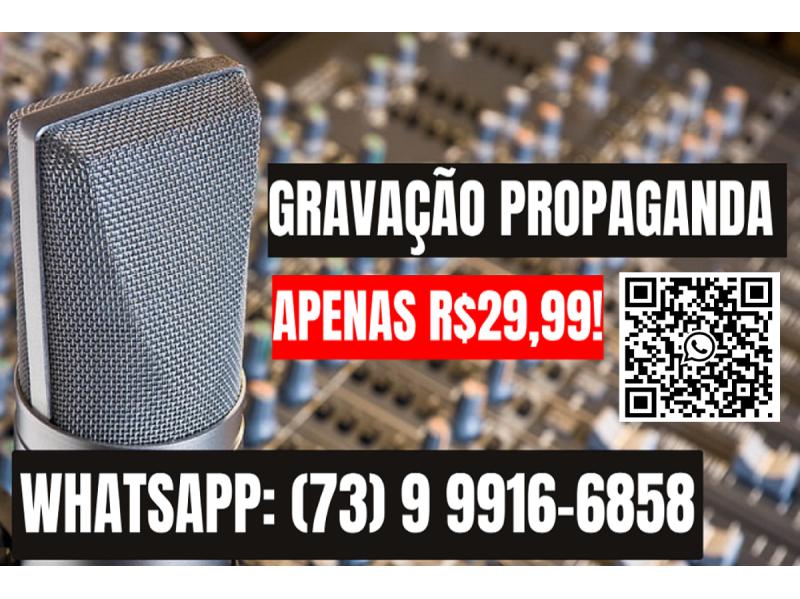 Locutor em Belo Horizonte, Propaganda, Vinheta Comercial, Gravação de Vinheta para Rádio