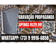 Locutor em Araraquara, Gravação de Propaganda, Spot Comercial, Gravação de Vinheta para Lojas