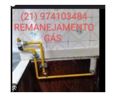 REMANEJAMENTO DE GÁS MARACANÃ RJ 974103474 troca do ponto de fogão e aquecedor a gás