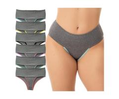 Kit 10 Calcinhas Fitness Cos Alto Duplo Modeladora Segura Barriga Cinta Feminina Conforto