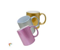 Caneca cerâmica metalizada para sublimação 325ml 1 unidade