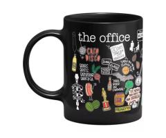 Caneca The Office Icons Moments - Preta