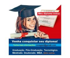 Venha conquistar seu Diploma - Pague só após pronto